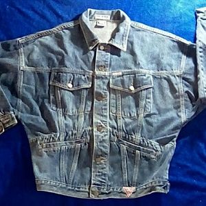 Jean jacket Vintage, made in the USA, George Marciano denim jacket